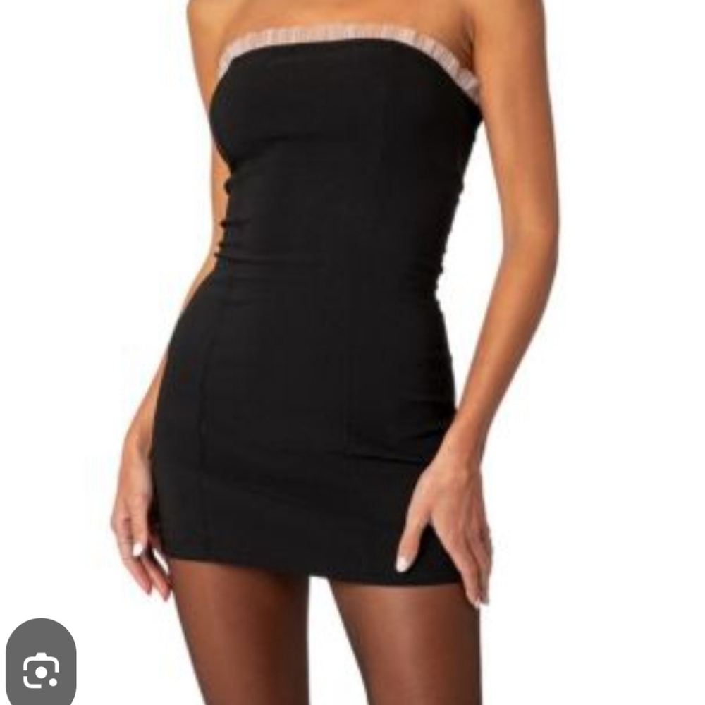 Edikted Marcy Strapless Mini Dress Size XS